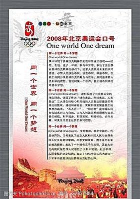 2008年奥运会的主题口号？2008北京奥运会口号