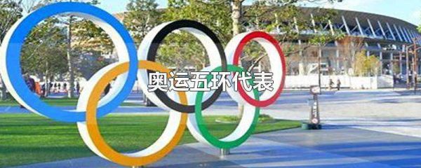 2008年北京奥运会的会徽，中的五个圈圈代表什么？跑步的人代表什么？字代表什么？奥运会里