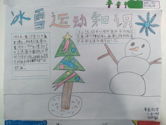 关一千养冰雪迎奥运的手抄报？奥运会冰雪画