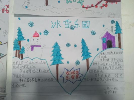 关一千养冰雪迎奥运的手抄报？奥运会冰雪画