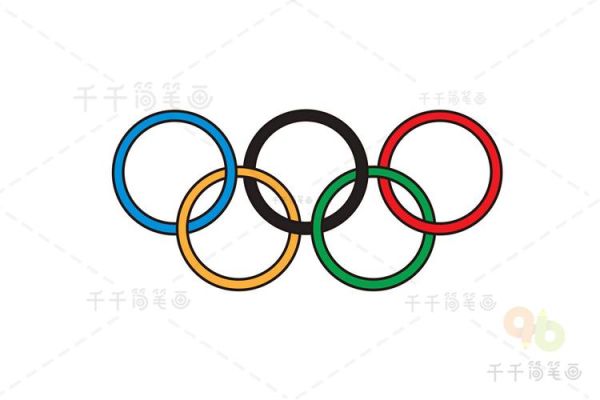 奥运五环是怎么画出来的？只要这几步（2020东京奥运会简笔画）