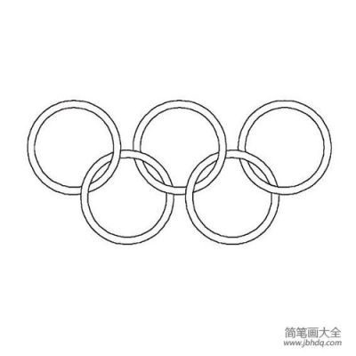 怎样一笔画出奥运五环（伦敦奥运会简笔画大全）