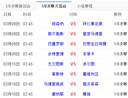 2017到2018欧冠赛程（奥运会2017赛程）