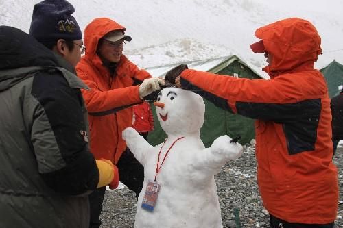 北京几月份可以堆雪人（雪天奥运会图片）